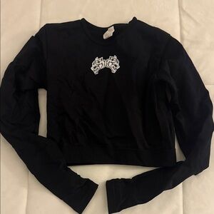 Darc Sport Black Long Sleeve Crop Top